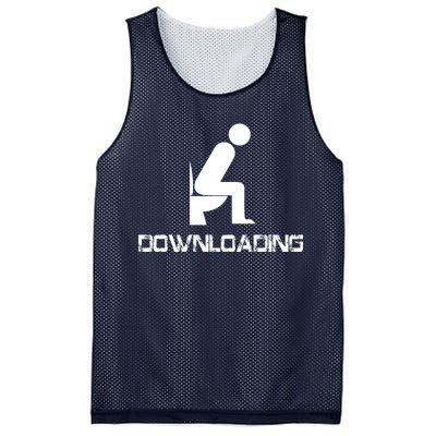 Downloading Poop Toilet Mesh Reversible Basketball Jersey Tank