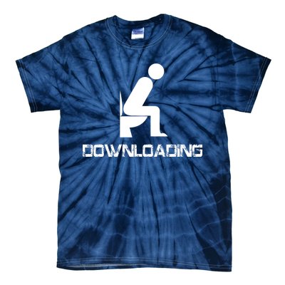 Downloading Poop Toilet Tie-Dye T-Shirt