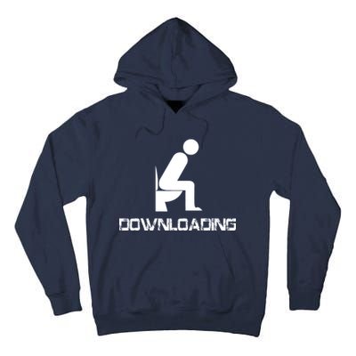 Downloading Poop Toilet Tall Hoodie