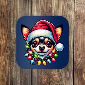 Dog Owner Xmas Favorite Chihuahua Christmas Coaster