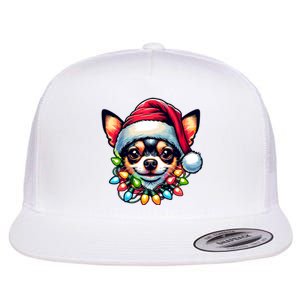 Dog Owner Xmas Favorite Chihuahua Christmas Flat Bill Trucker Hat