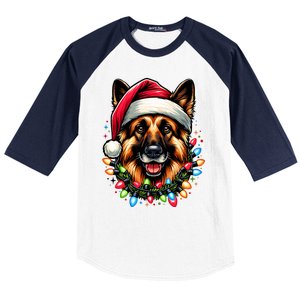 Dog Owner Xmas Favorite German Shepherd Christmas Baseball Sleeve Shirt