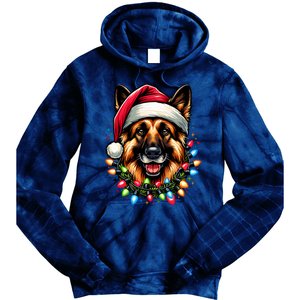 Dog Owner Xmas Favorite German Shepherd Christmas Tie Dye Hoodie