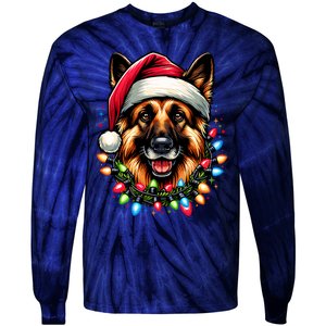 Dog Owner Xmas Favorite German Shepherd Christmas Tie-Dye Long Sleeve Shirt