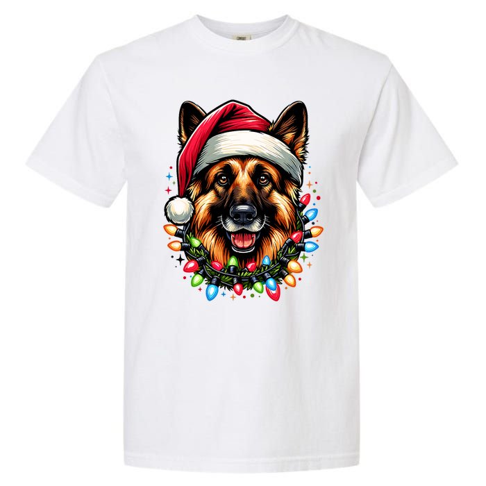 Dog Owner Xmas Favorite German Shepherd Christmas Garment-Dyed Heavyweight T-Shirt