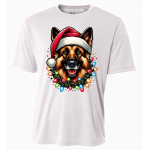 Dog Owner Xmas Favorite German Shepherd Christmas Cooling Performance Crew T-Shirt