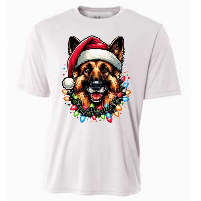 Dog Owner Xmas Favorite German Shepherd Christmas Cooling Performance Crew T-Shirt