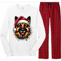 Dog Owner Xmas Favorite German Shepherd Christmas Long Sleeve Pajama Set