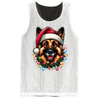 Dog Owner Xmas Favorite German Shepherd Christmas Mesh Reversible Basketball Jersey Tank