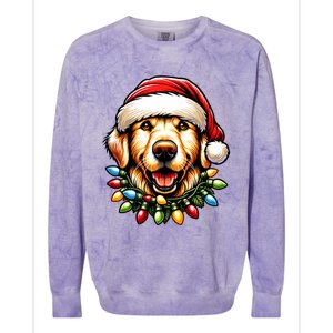 Dog Owner Xmas Favorite Golden Retriever Christmas Colorblast Crewneck Sweatshirt