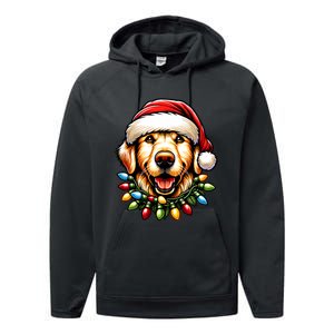 Dog Owner Xmas Favorite Golden Retriever Christmas Performance Fleece Hoodie