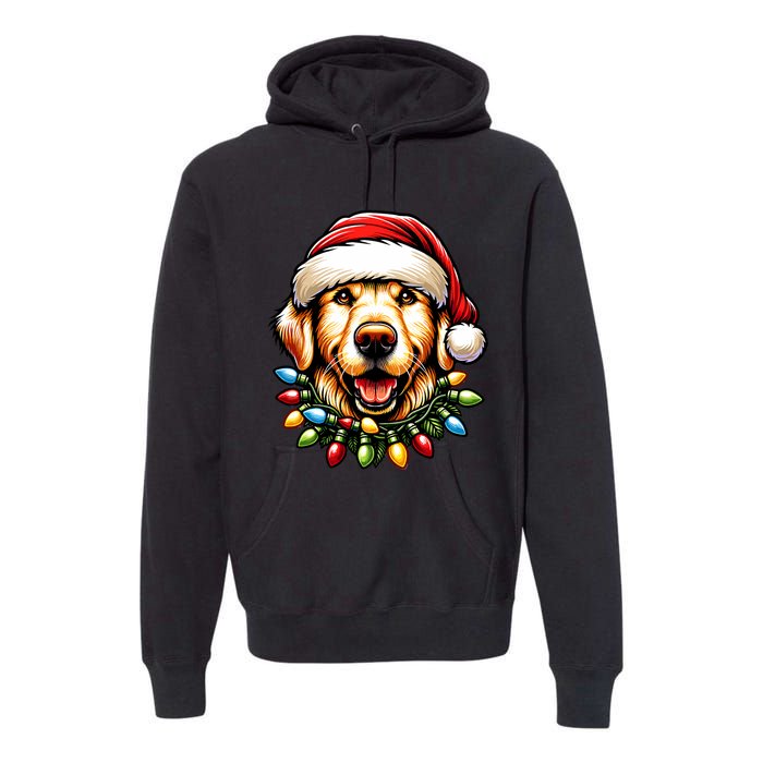 Dog Owner Xmas Favorite Golden Retriever Christmas Premium Hoodie