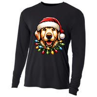 Dog Owner Xmas Favorite Golden Retriever Christmas Cooling Performance Long Sleeve Crew