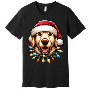 Dog Owner Xmas Favorite Golden Retriever Christmas Premium T-Shirt