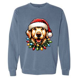 Dog Owner Xmas Favorite Golden Retriever Christmas Garment-Dyed Sweatshirt