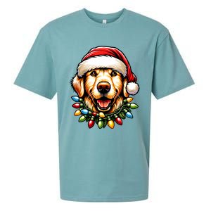 Dog Owner Xmas Favorite Golden Retriever Christmas Sueded Cloud Jersey T-Shirt