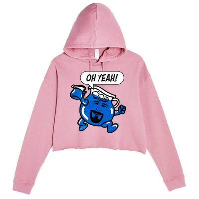 Det Oh Yeah Funny For Man Woman Crop Fleece Hoodie