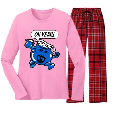 Det Oh Yeah Funny For Man Woman Women's Long Sleeve Flannel Pajama Set 