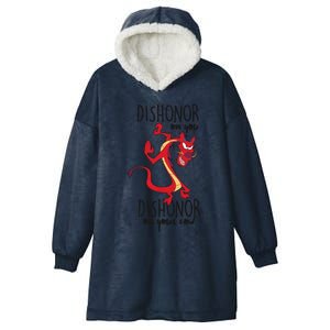 Dishonor On You Dishonor On Your Cow Dishonor Hooded Wearable Blanket