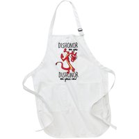 Dishonor On You Dishonor On Your Cow Dishonor Full-Length Apron With Pockets