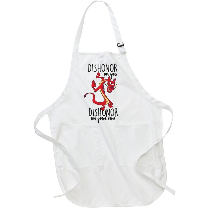 Dishonor On You Dishonor On Your Cow Dishonor Full-Length Apron With Pockets