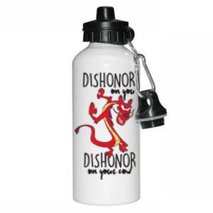 Dishonor On You Dishonor On Your Cow Dishonor Aluminum Water Bottle