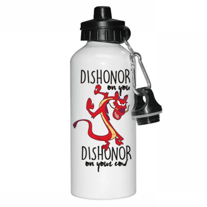 Dishonor On You Dishonor On Your Cow Dishonor Aluminum Water Bottle