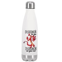 Dishonor On You Dishonor On Your Cow Dishonor Stainless Steel Insulated Water Bottle