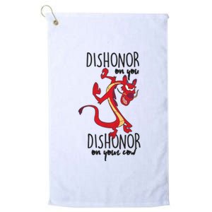 Dishonor On You Dishonor On Your Cow Dishonor Platinum Collection Golf Towel