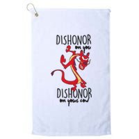 Dishonor On You Dishonor On Your Cow Dishonor Platinum Collection Golf Towel