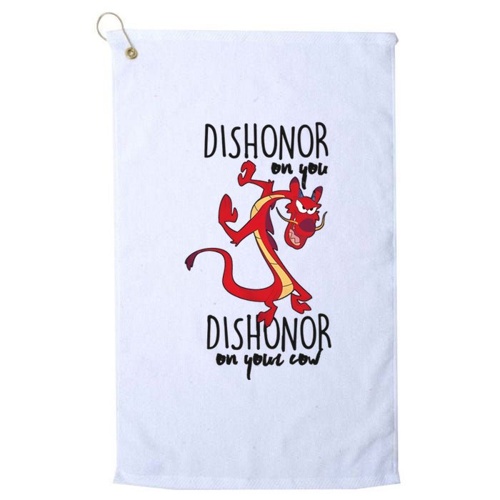 Dishonor On You Dishonor On Your Cow Dishonor Platinum Collection Golf Towel