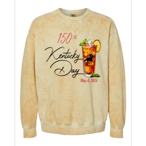 Derby Party 150th Derby Day Horse Racing Talk Derby To Me Colorblast Crewneck Sweatshirt