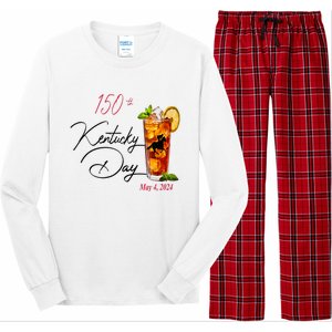 Derby Party 150th Derby Day Horse Racing Talk Derby To Me Long Sleeve Pajama Set