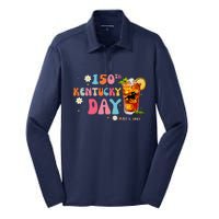 Derby Party 150th Derby Day Horse Racing Talk Derby To Me Silk Touch Performance Long Sleeve Polo