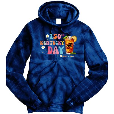 Derby Party 150th Derby Day Horse Racing Talk Derby To Me Tie Dye Hoodie