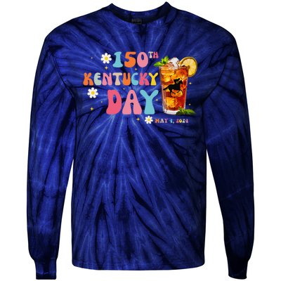 Derby Party 150th Derby Day Horse Racing Talk Derby To Me Tie-Dye Long Sleeve Shirt