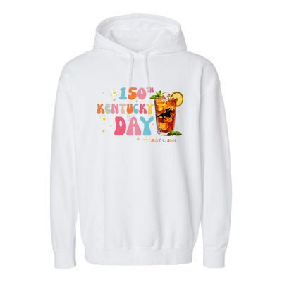 Derby Party 150th Derby Day Horse Racing Talk Derby To Me Garment-Dyed Fleece Hoodie