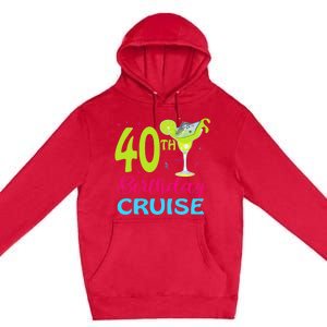 Drinking Party 40th Birthday Cruise Vacation Squad Cruising Premium Pullover Hoodie