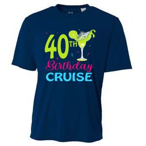 Drinking Party 40th Birthday Cruise Vacation Squad Cruising Cooling Performance Crew T-Shirt