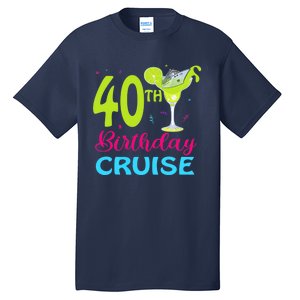 Drinking Party 40th Birthday Cruise Vacation Squad Cruising Tall T-Shirt