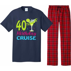 Drinking Party 40th Birthday Cruise Vacation Squad Cruising Pajama Set