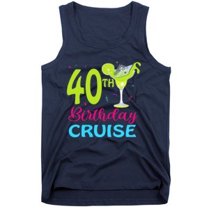 Drinking Party 40th Birthday Cruise Vacation Squad Cruising Tank Top