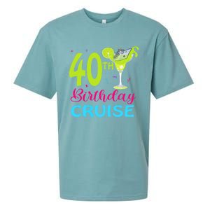 Drinking Party 40th Birthday Cruise Vacation Squad Cruising Sueded Cloud Jersey T-Shirt