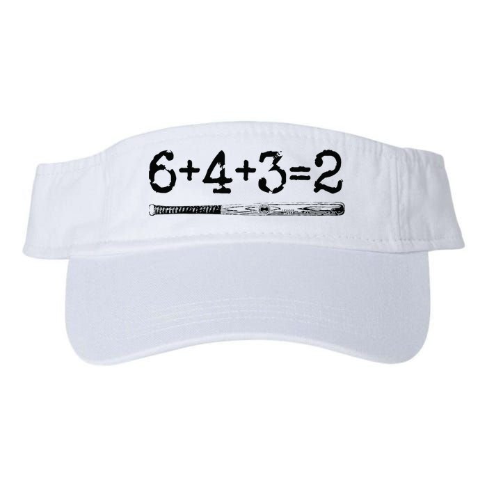 Double Play 6 4 3 2 Vintage Baseball Math Softball Player Visor