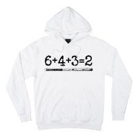 Double Play 6 4 3 2 Vintage Baseball Math Softball Player Hoodie