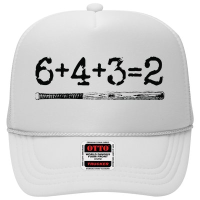 Double Play 6 4 3 2 Vintage Baseball Math Softball Player Hat