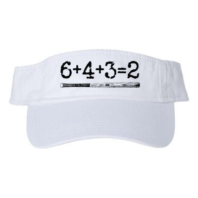 Double Play 6 4 3 2 Vintage Baseball Math Softball Player Visor