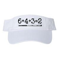 Double Play 6 4 3 2 Vintage Baseball Math Softball Player Visor