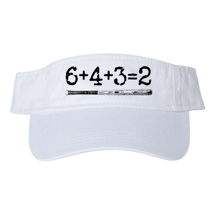 Double Play 6 4 3 2 Vintage Baseball Math Softball Player Visor