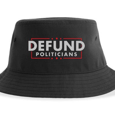 Defund Politicians Anti Government Political Sustainable Bucket Hat